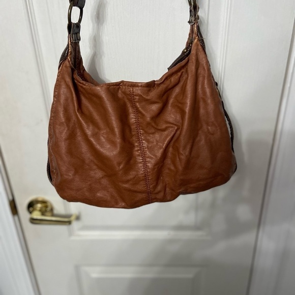 Bueno Handbag | Super Soft | Color Brown Camel | Carried Once |Adjustable Length - Picture 3 of 9